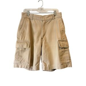 Polo Ralph Lauren Cargo Shorts Mens Size 30 Beach Tan Khaki  Cotton Utility
